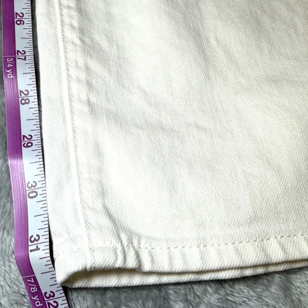 American Eagle Womens Size 14 White Jeans Stretch Straight Leg Denim Casual - Image 10