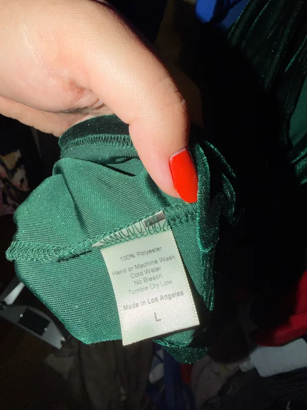 Green Velvet Lucy in the Sky Dress - Image 6