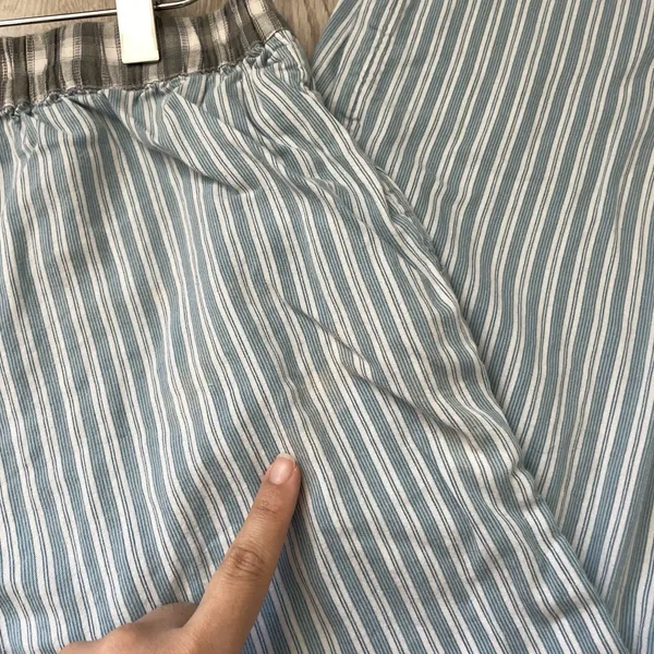 Urban Outfitters Pants cotton striped avril boxer low rise womens Blue (medium) - Image 6