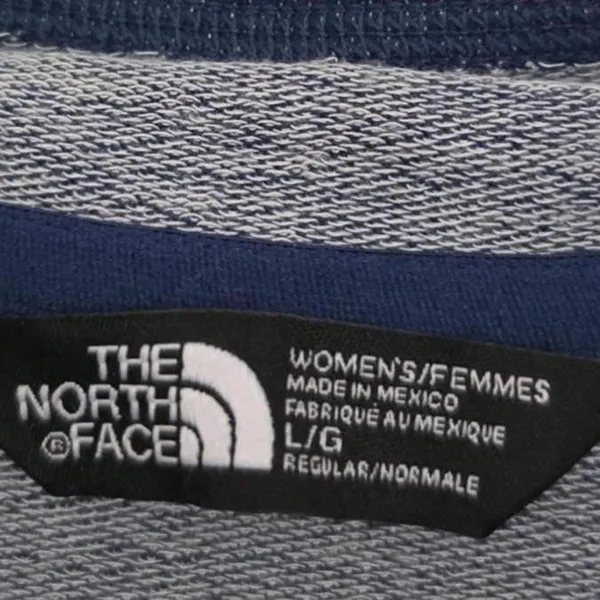 Women’s The North Face Navy Blue Lightweight Hoodie Large - Image 2