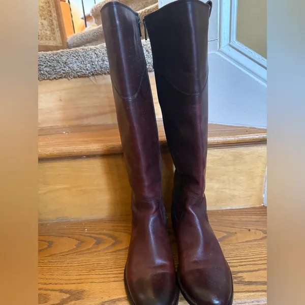 Frye Brown Leather Riding Boots - Image 4