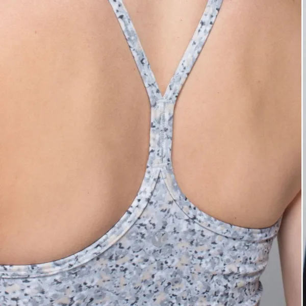 Lululemon Power Y Tank Luon Petite Fleur Silver Spoon - Image 9