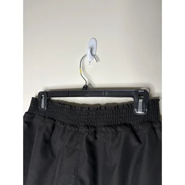 Old Navy Womens Large Board Shorts Black Elastic Waist Linerless Swim Activewear - Image 4