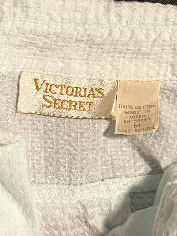 Womens medium Vintage Victoria's Secret Button Down Mint Green Nightgown - Image 8