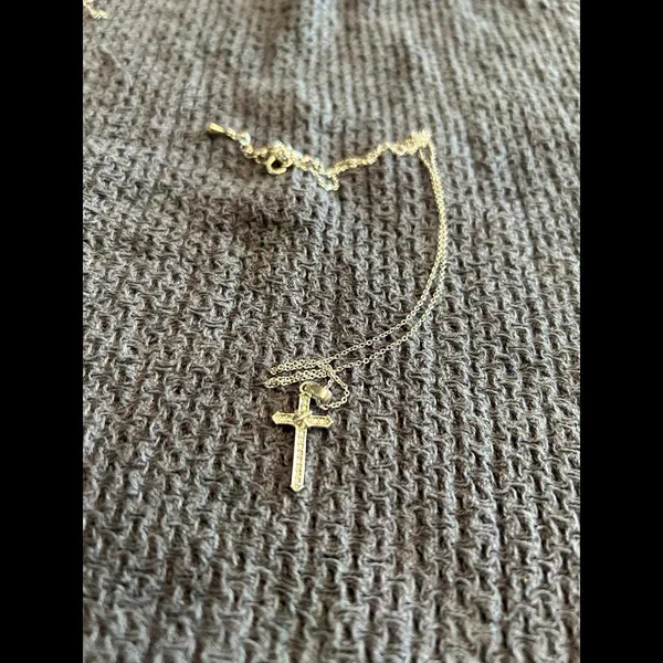 925 Sterling Silver necklace plus pendant beautiful cross - Image 4