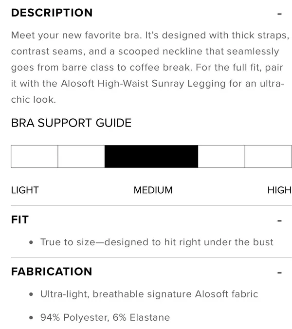 Alo Yoga Alosoft Sunray Bra Steel Grey - Image 4