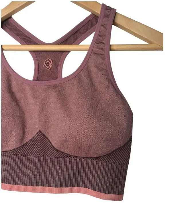 ThirdLove Sports Bra Womens S Kinetic Impact Seamless Light Padding Mauve Pink - Image 6