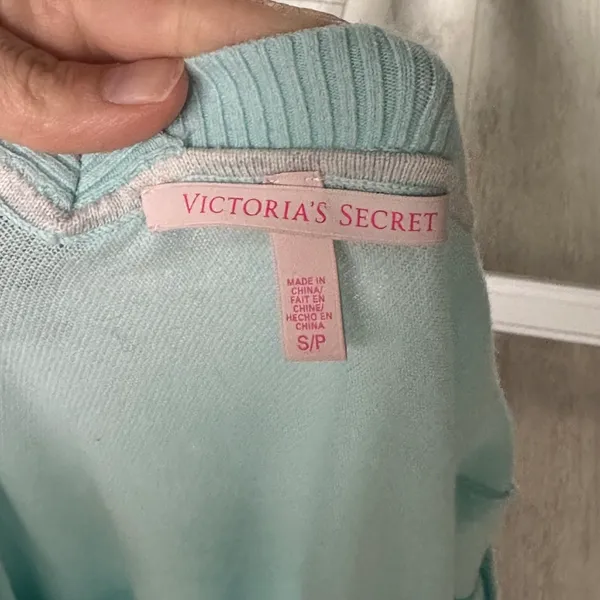 Light Blue V-Neck Sweater - Image 6