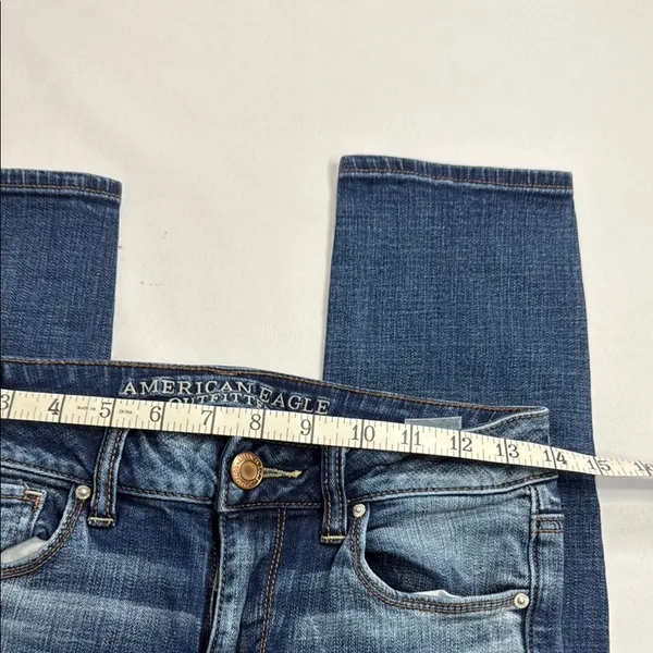 American Eagle Outfitters Dark Wash Skinny Jeans - Image 5