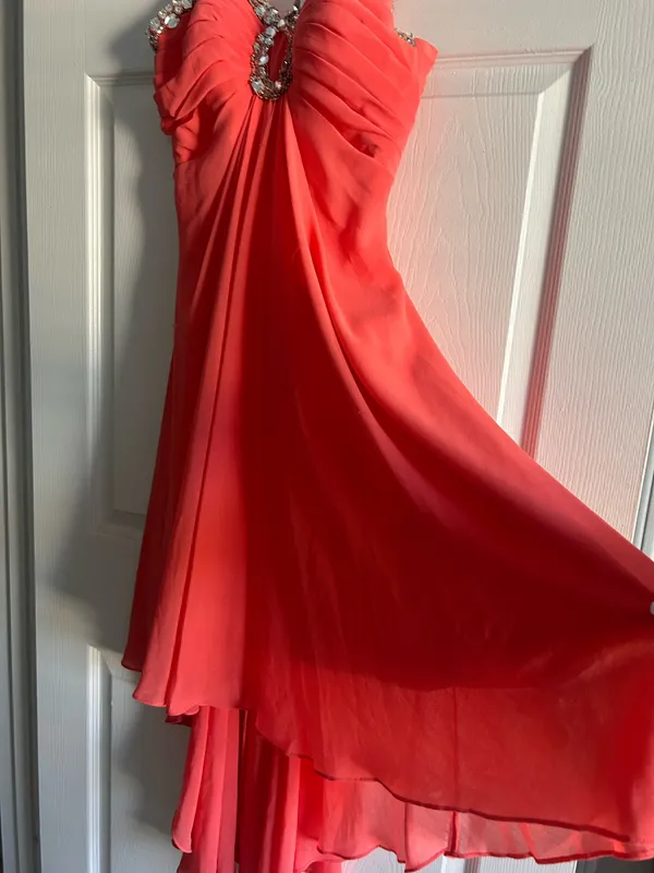 Coral cocktail dress Orange - Image 2