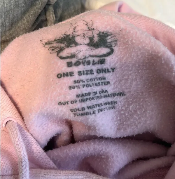 Boys Lie Hoodie Pink 1-800 Remix - Image 3