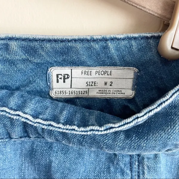Free People Zip To It Denim Mini Skirt - Image 7
