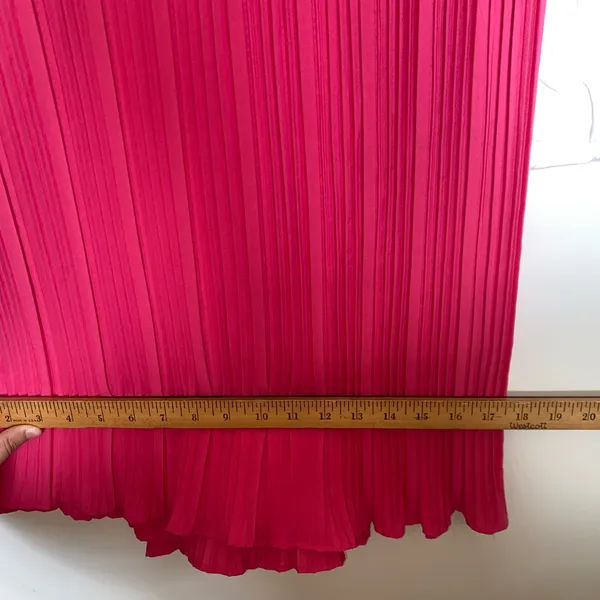 Beyond Words Pink Long Wide Leg Flowey Jumpsuit Romper L Ribbed Sleeveless - Image 6