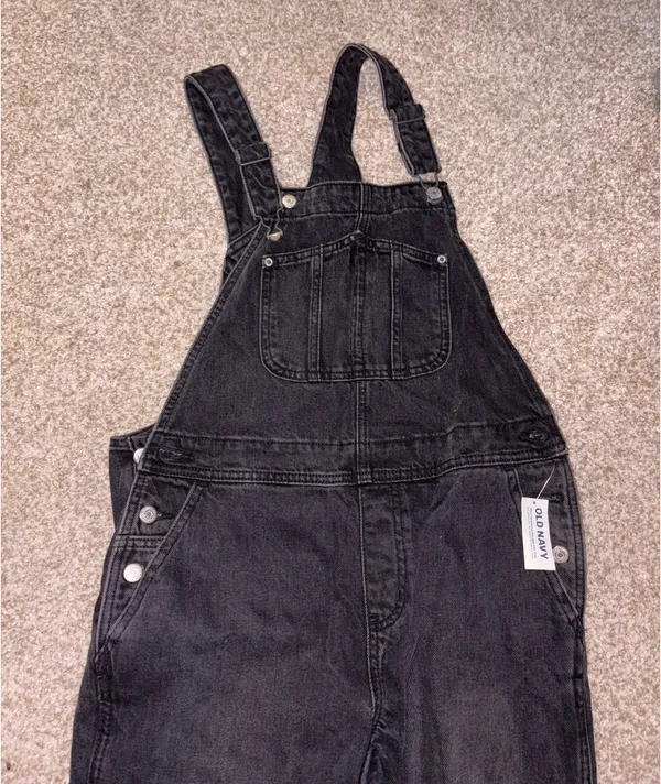 Old Navy Black Overalls Denim - Image 2