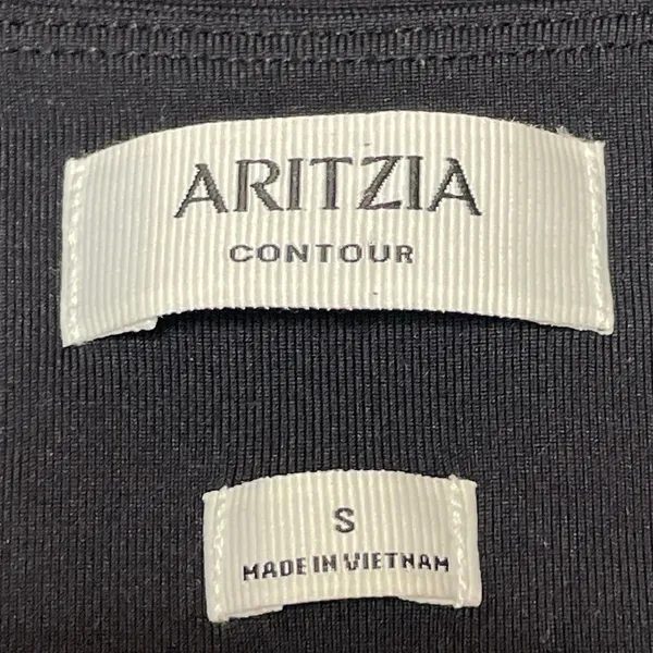 Aritzia Contour Women's Black Short Sleeve Crew Neck Cropped T Shirt Tee Top S - Image 4