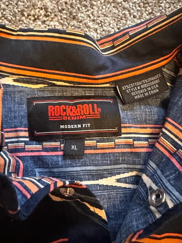 Rock & Roll Denim pearl snap - Image 2
