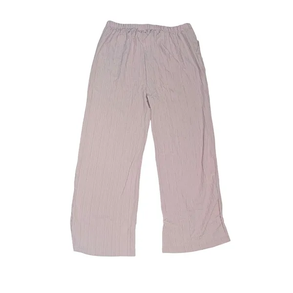 Women's Crinkle Wide Leg‎ Slacks XXL Lightweight Summer Pastel Lilac NEW - Image 9