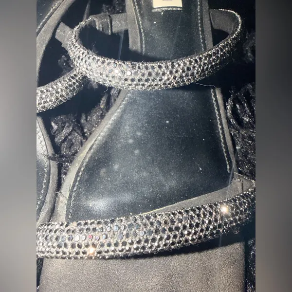 Steve Madden Black Glitter Heels - Image 3