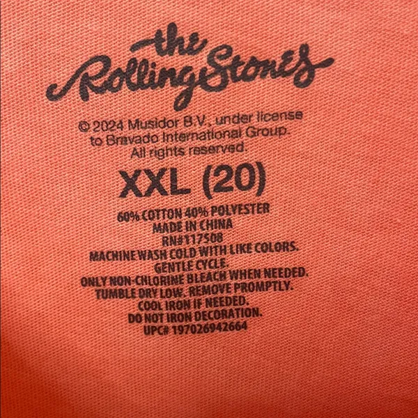The Rolling Stones 60s Flower Power Graphic Tee XXL - Image 3