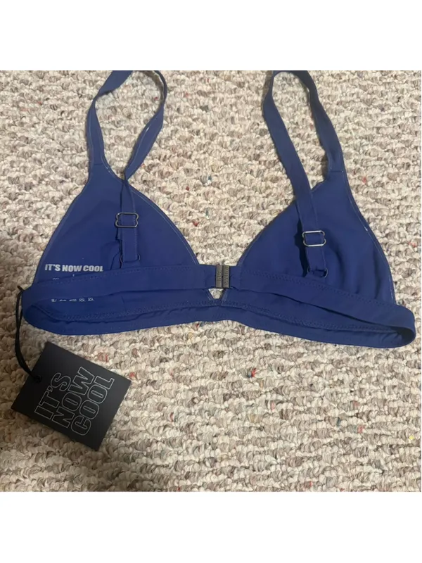 NWT Its Not Cool CONTOUR BIKINI TOP - BIJOU BLUE- Size Large - Image 5