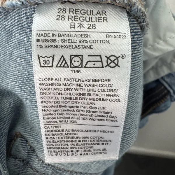 • GAP • Straight Leg Women's Jeans Light Wash Size 28/6 - Image 5