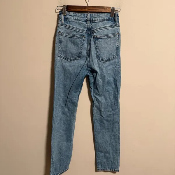 Reformation Liza Ultra High Rise Slim Straight Jeans in Malta- Size 25 - Image 5