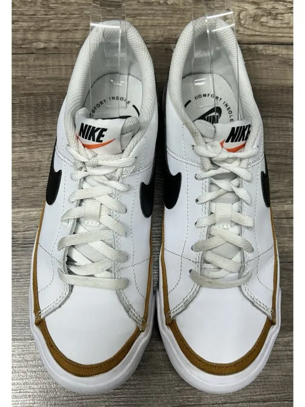 Nike Court Legacy GS Shoes 5Y /womens 6.5 White Desert Ochre Sneakers DA5380-102 - Image 3