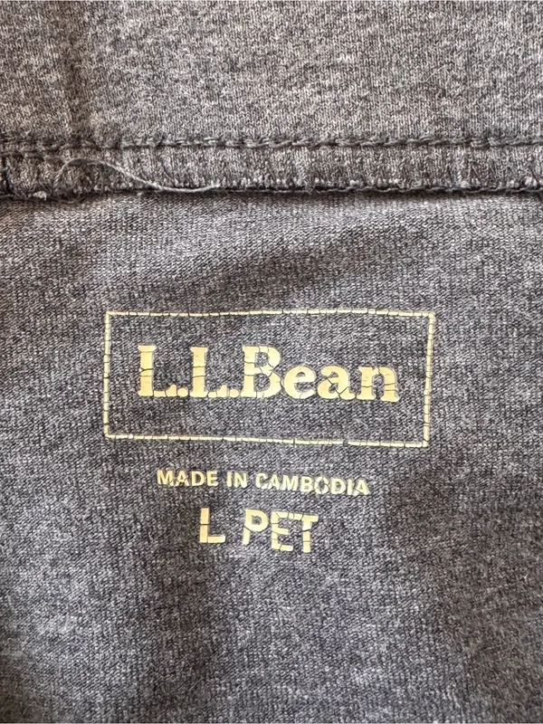 L.L.Bean Women’s Large Petite Gray Pull-On Stretch Knit Pants Straight Leg - Image 2
