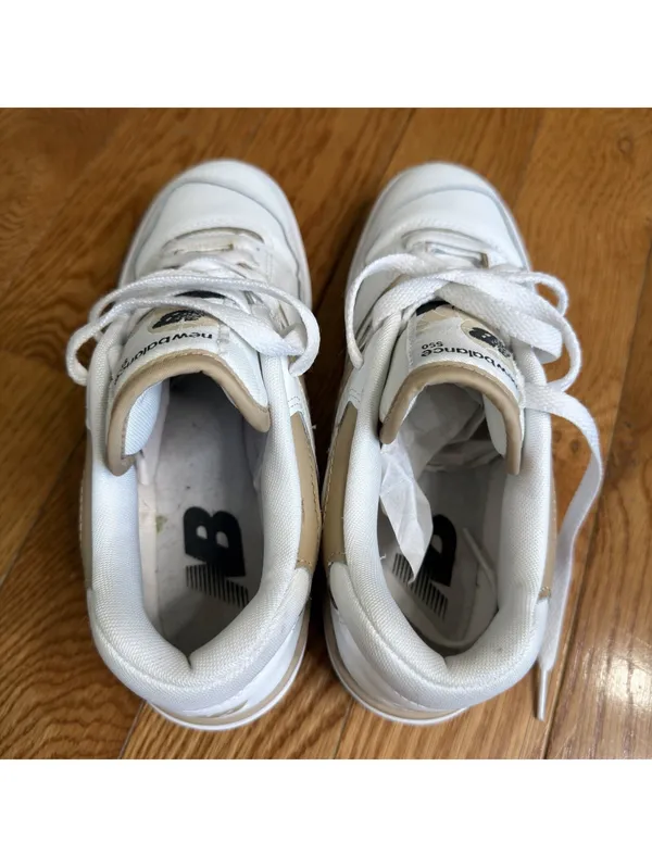 Size 8.5 US Women’s Unisex New Balance 550, White Linen , Men’s Size 7 - Image 13