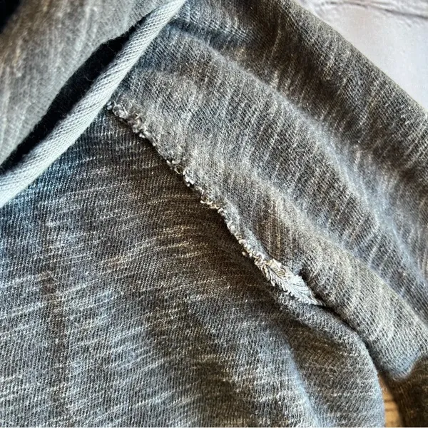 Free People Beach Turtleneck Sweatshirt Grey One Size Womens Loose Oversized - Image 7