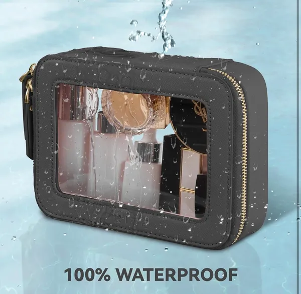 Prite Clear Makeup Bag Cosmetic Organizer Case - Image 4