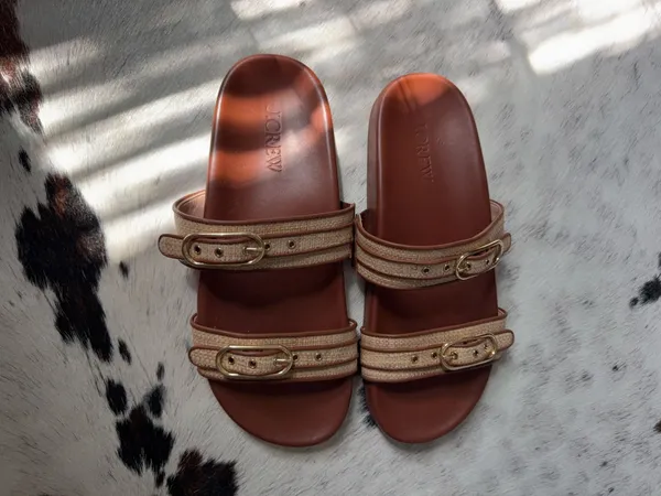 J.Crew Sandals Leather Brown Tan - Image 2