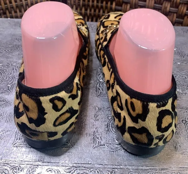 Sam Edelman Pony Hair Leopard Print Loafers Size 8.5M - Image 3