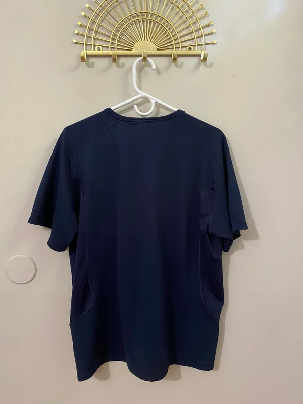 Nike Men’s Short Sleeve Dri-FIT Tee — Dark Blue - Image 2