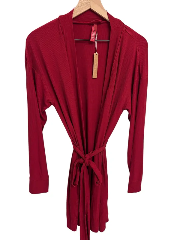 Skims Soft Lounge Short Robe Brick M Sold out New With Tags - Image 3