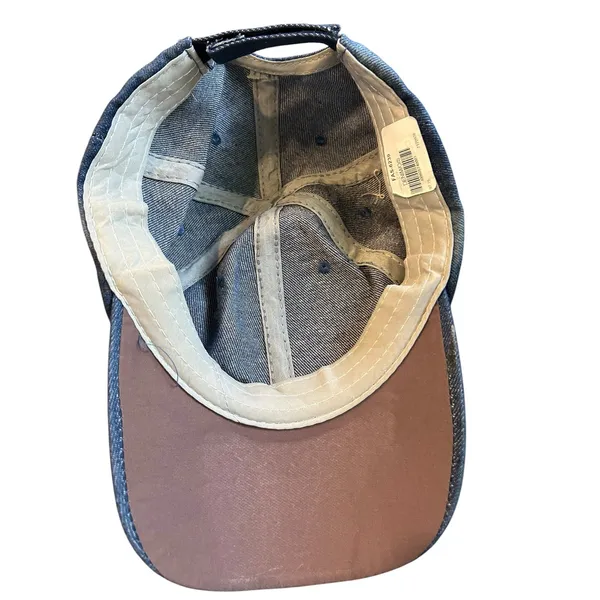Y2K Denim Rose Baseball Cap Rhinestone Floral Coquette Western Bling Hat - Image 7