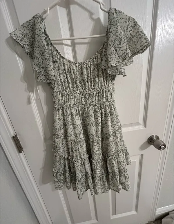 Green Floral Dress - Image 2