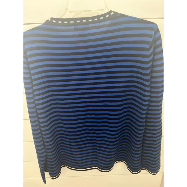 Designers studio Women's Striped Cardigan Sweater Multicolor‎ Size M Long Sleeve - Image 4
