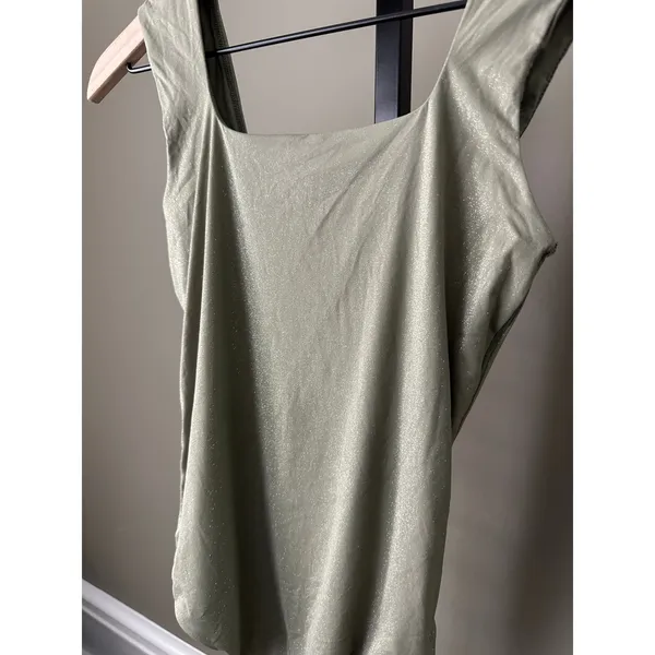 Smoothiez By Aerie Green Glitter Small Bodysuit NWT - Image 2