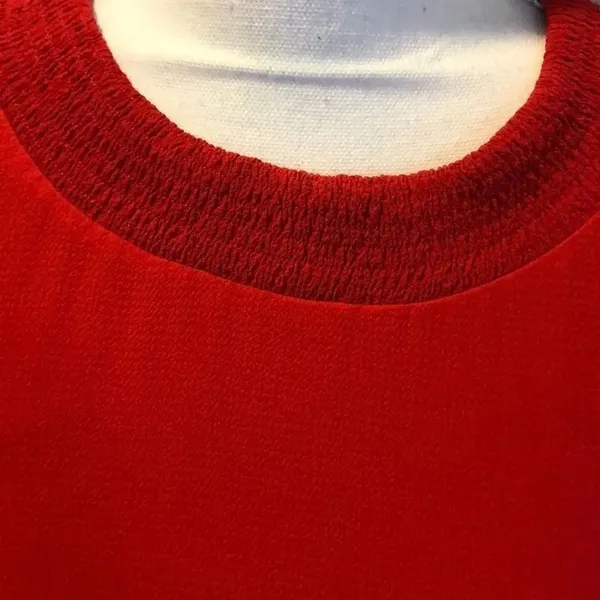 ZARA Red Cold Shoulder Above the Knee Dress Size S - Image 2