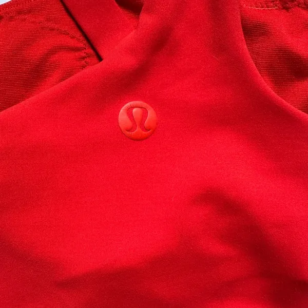 Lululemon Women's Everlux Asymmetrical Tennis Tank Top red Sz‎ 0 - Image 5
