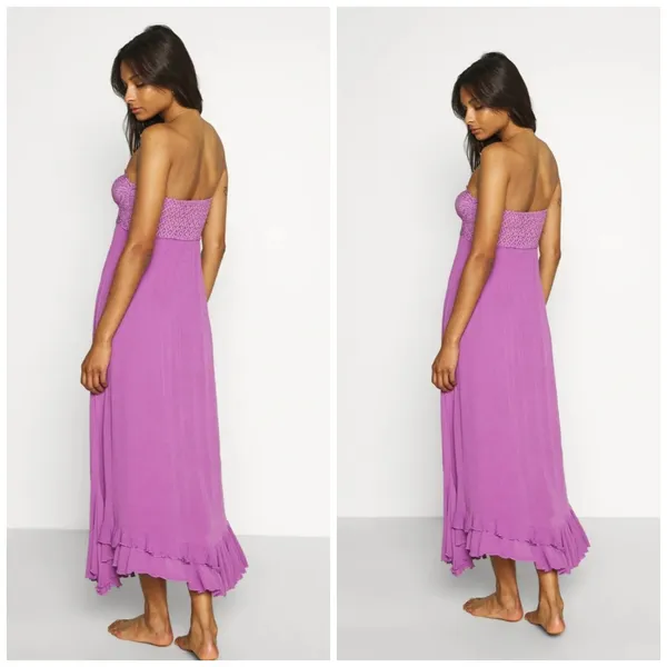 FREE PEOPLEAdella Corset Maxi Dress In beauty berry - Image 4