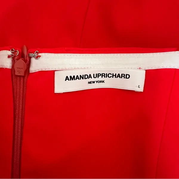 Amanda Uprichard X Revolve Wolfe Maxi Gown In Crimson Red Rosettes - Image 11