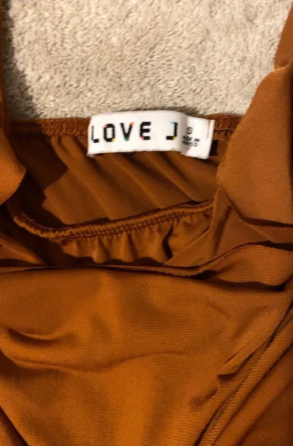 Dark Orange Corset Like Top - Image 4