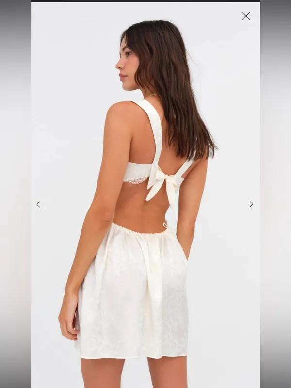 For Love and Lemons Women's Festival Rose‎ Slip Dress Size XL - Image 3