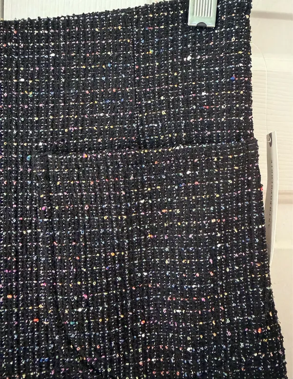 Anthropologie Maeve The Colette Crop Wide-Leg Pants: Tweed Edition, Size 26 - Image 9