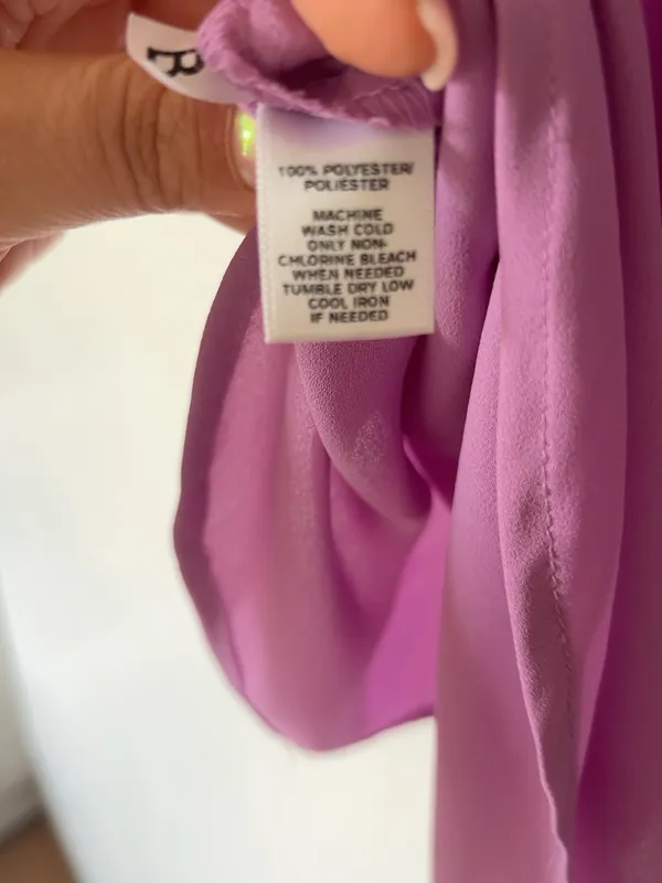 LOFT Lilac Purple Draped Scoop Neck Tank Top XS - Image 4
