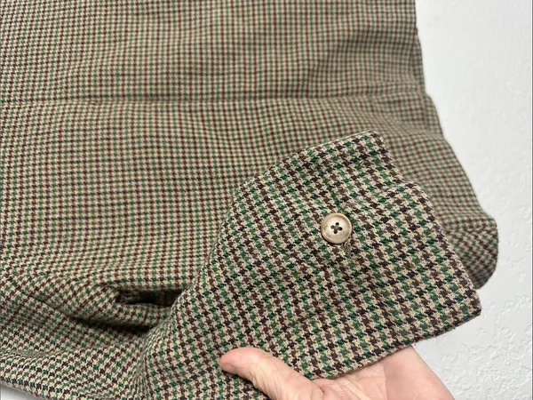 Vintage Zara Houndstooth Single Button Blazer Crop Academia Collegiate Business - Image 9