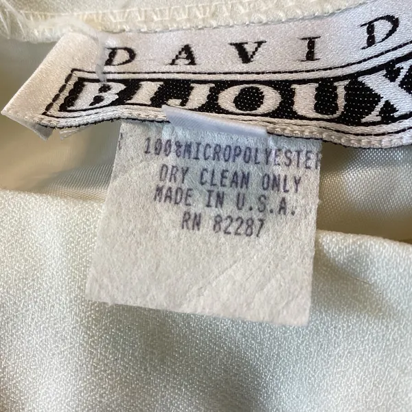 David Bijoux Pencil Skirt White Size 6 - Image 3
