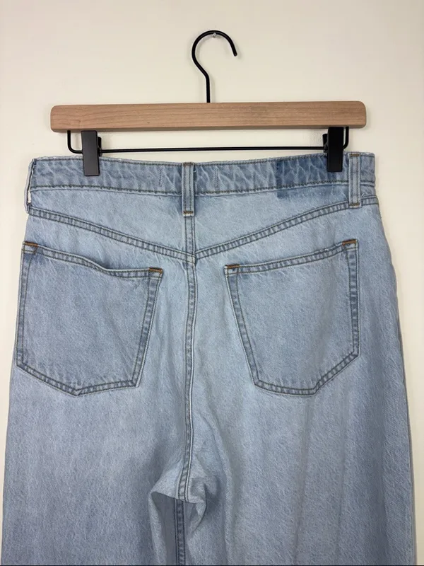 Abercrombie The Loose Jeans Curve Love Women’s Size 30 10 Short High Rise Light - Image 7